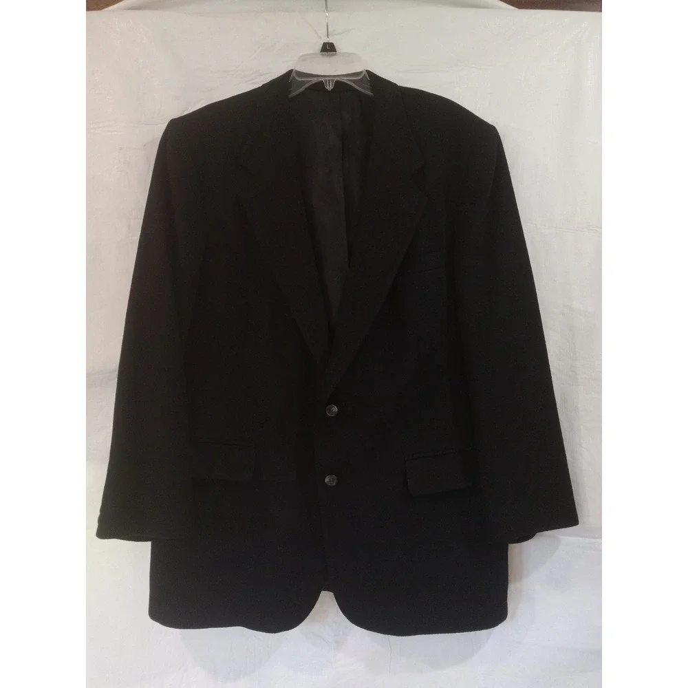 Pincus Brothers Maxwell Mens 100% Pure Cashmere Blazer Sport Coat Black